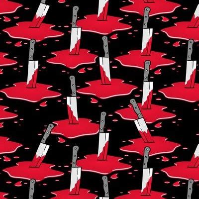 Bloody Knife Fabric Wallpaper And Home Decor Spoonflower