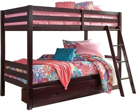 Shop Our Halanton Dark Brown Twin Over Twin Bunk Bed With 1 Large