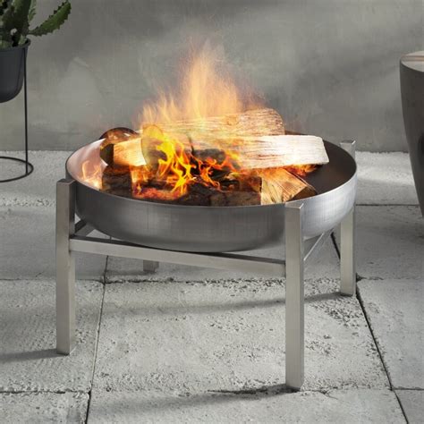 Can stainless steel fire pits be returned? Curonian Parnidis Stainless Steel Wood Burning Fire Pit ...