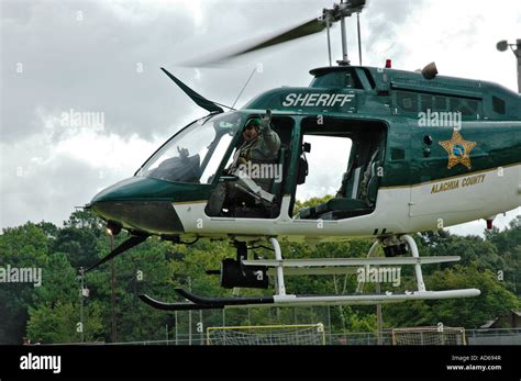 Police Helicopter Takes Off Stock Photo Alamy
