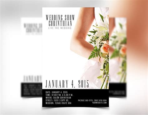 I think this format is the most universal and convenient. Wedding Flyer Template PSD - Download - Graphicfy