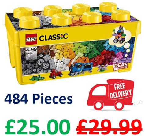 Lego Classic Medium Creative Brick Box 10696 484 Pieces £25 At