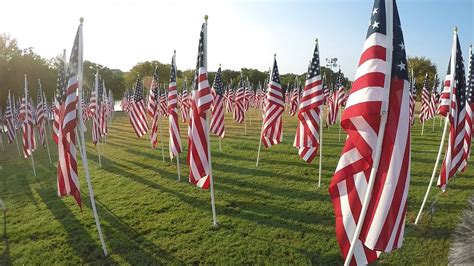 Field Of Honor At Arlingtons Veterans Park Youtube