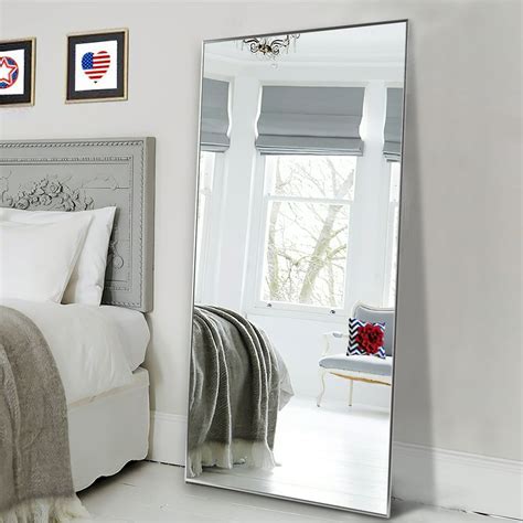 Oversized Full Length Mirror Large Wall Mounted Mirror Floor Mirror Dressing Mirror Aluminum