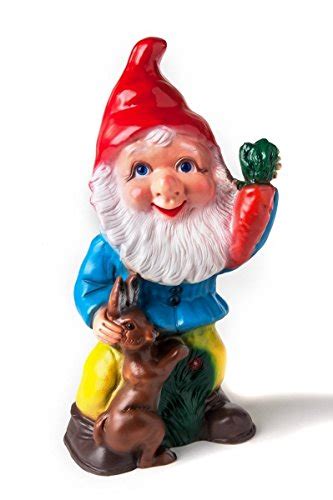 Garden Gnome With Hare Plastic Height 45 Cm Gnomelands