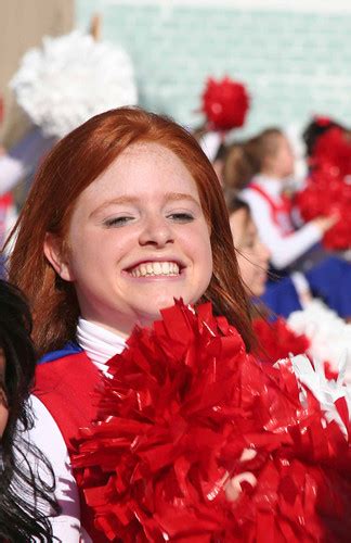 Redhead Cheerleader One Of The 250 Cheerleaders From The U Flickr