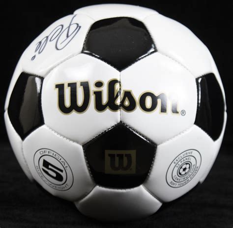 Pele The Black Pearl Soccer Ball Signed Historyforsale Item 276679