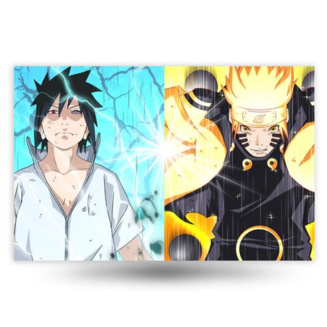 Naruto Vs Sasuke Anime Poster Uwushop