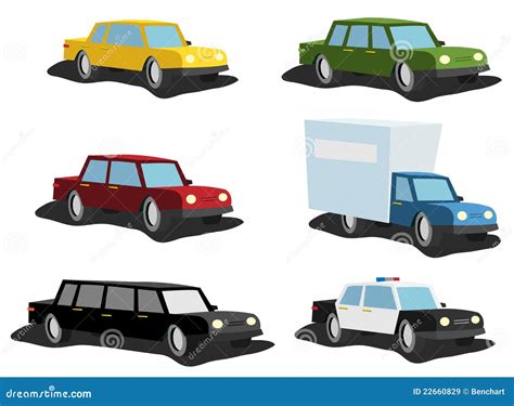 Cartoon Cars Set Royalty Free Stock Images Image 22660829