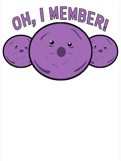 Member Berries Parody Oh I Member Canvas Print For Sale By