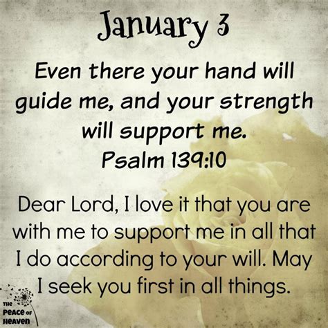 January 3~~j~ Psalm 13910 Wprayer Prayer Verses God Prayer Daily