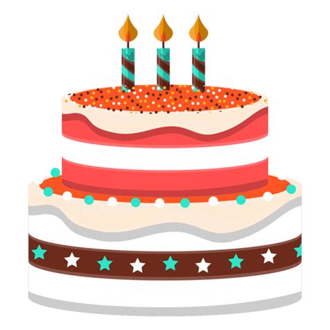 Cupcakes background, cupcake birthday cake muffin bakery cream. Three candles birthday cake illustration - Transparent PNG ...