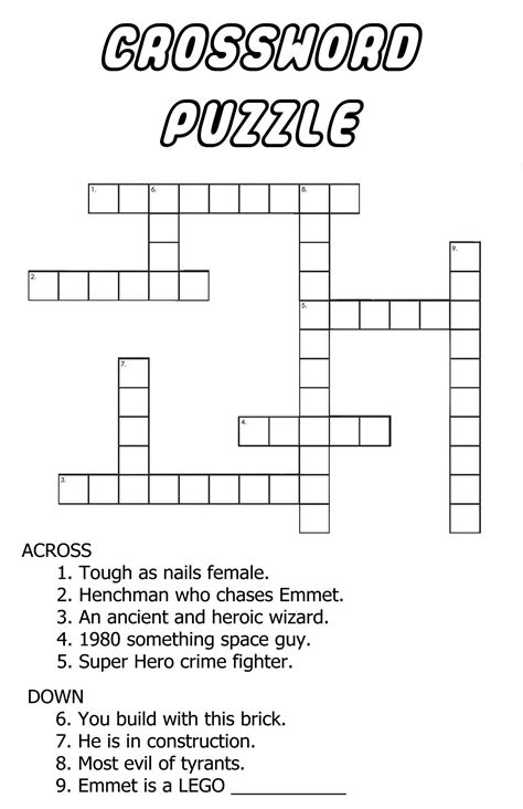 These are our 7 printable crossword puzzles for today. Very Easy Crossword Puzzles for Kids in 2020 | Printable crossword puzzles, Crossword puzzles ...