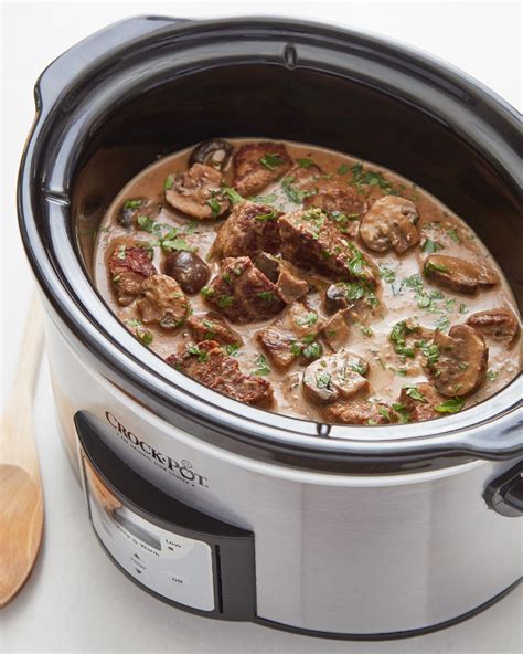 I've plated the gravy and beef tips over mashed potatoes with a sprinkling of chopped green onions, rough cracked pepper and red sea salt. Recipe: Slow Cooker Beef Tips with Mushroom Gravy ...