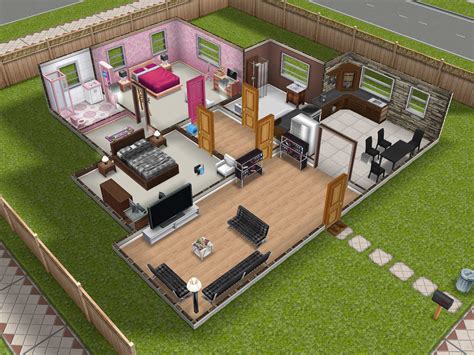 √ One Story Sims Freeplay House Plans Alumn Photograph
