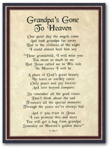 Grandpas Gone To Heaven Grandfather Quotes Grandpa Quotes Heaven Quotes