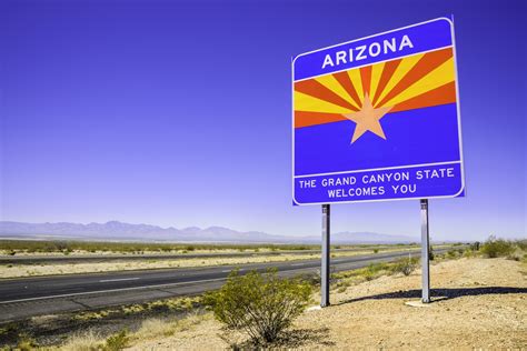Welcome To Arizona Road Sign Is The Best Sight On Earth