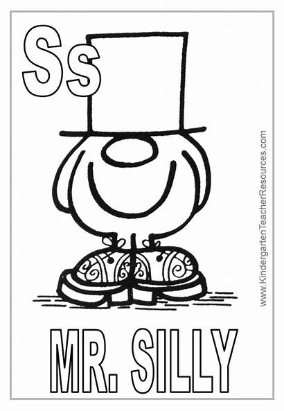 Mr Coloring Pages Silly Grumpy Template Slow