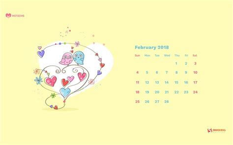 Free Download February 2018 Calendars Desktop Hd Wallpaper Album List