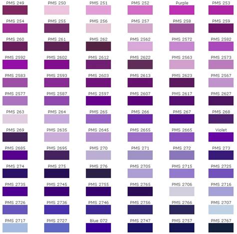 Pin By 🌹chlöebabyxöxö🌹 On ༺༶ ༚ Colours ༚ ༶༻ Shades Of Purple Chart