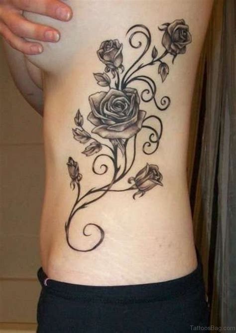 68 Pretty Rose Tattoo For Rib