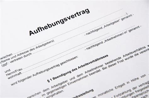 Mach deine leidenschaft zum beruf! Aufhebungsvertrag: Alles wichtige inkl Vorlage » vorlage ...