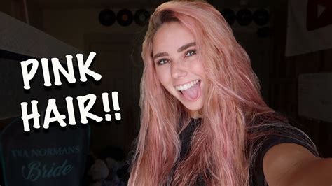 I Dyed My Hair Pink Youtube