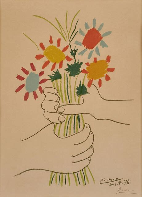 After Pablo Picasso Bouquet Of Peace 1958 Artsy
