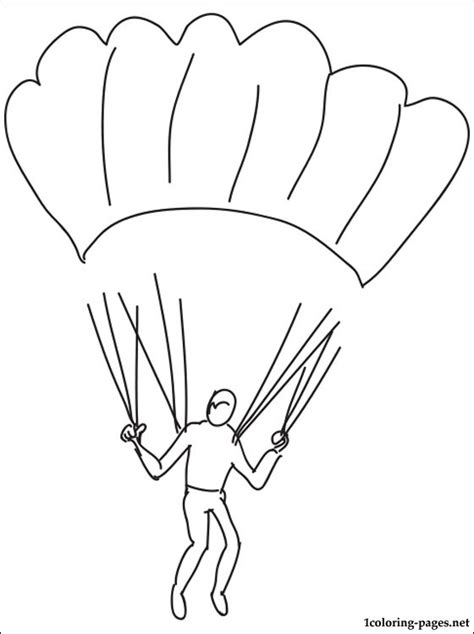 Skydiving Coloring Pages At Free Printable Colorings