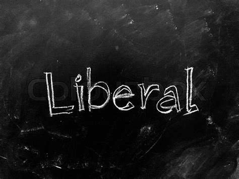 Liberal Handwritten On Blackboard As Stock Image Colourbox