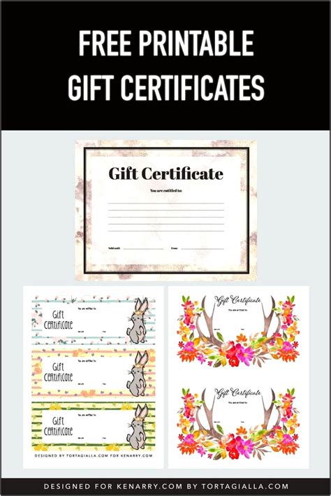 Gift Certificates Free Printable Certificates My XXX Hot Girl