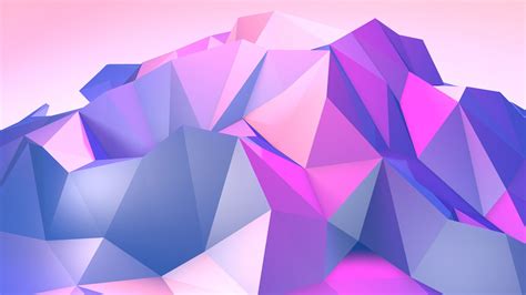 Abstract, cube, cyan, purple, blue, digital art. Purple Triangle Geometric Abstract Design Preview ...
