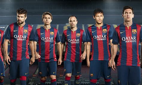 Barcelona Unveil New Home Kit For 2014 15 Season As They Look To Win La