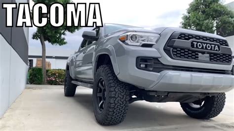 2018 Tacoma Toyota Cement Grey On Volk Te37 Wheels Youtube