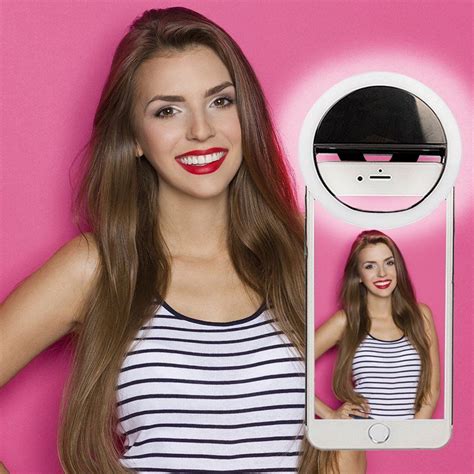 Portable Clip On 28 Led Beauty Led Mobile Phone Flash Selfie Ring Light For All Cell Phones