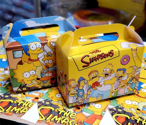 The Simpsons Birthday Theme Favor Party Supplies Decoration Etsy
