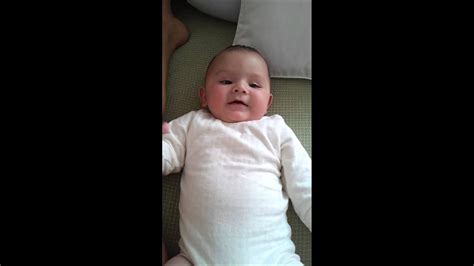 Eurasian Baby Laughing To Chinese Words Youtube