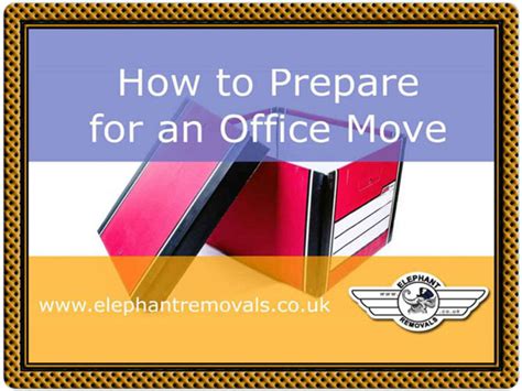 How To Prepare For An Office Move Action Plan Elephant Removals