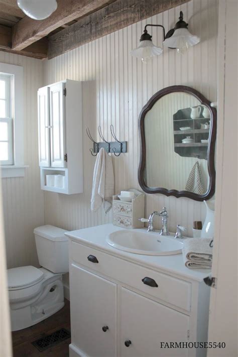 Beautiful black and white bathrooms french country bathroom inspiration 20 Incredible Powder Room Ideas With Beadboard ...
