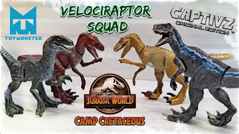 Captivz Camp Cretaceous Velociraptor Squad Review Toymonster