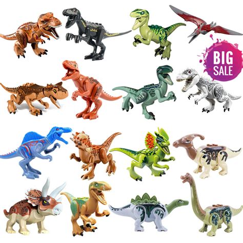Jurassic Dinosaur Figures Compatible With Lego