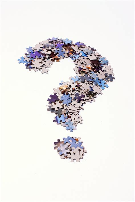 Create, play, share jigsaw puzzles and compete with other users. Question mark made of puzzle pieces | A big question mark ...