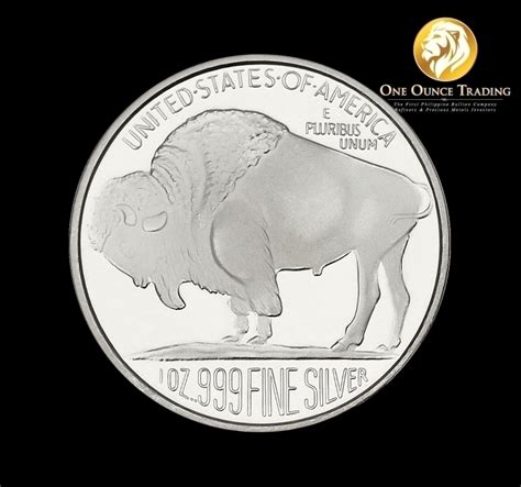 1 Oz Silvertowne Buffalo Round Bu One Ounce Trading