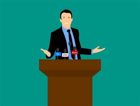 Download Public Speaking Speaker Man Royalty Free Stock Illustration