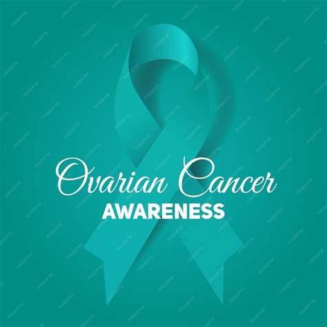 Premium Vector Ovarian Cancer Awareness Ribbon
