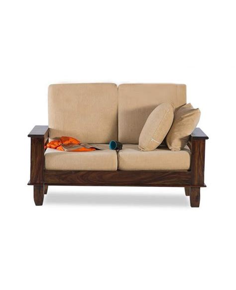 MH Decoart Sheesham Wood Brown Seater Sofa Set For Living Room Brown Length In X Depth