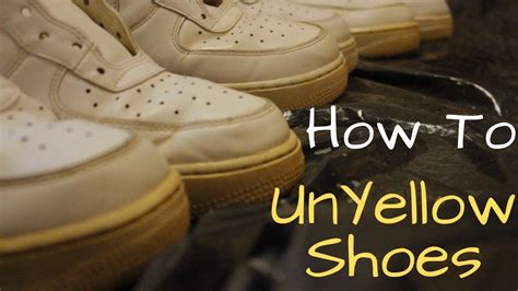 How To Unyellow Shoes For Less Than How To Un Yellow Shoes Youtube
