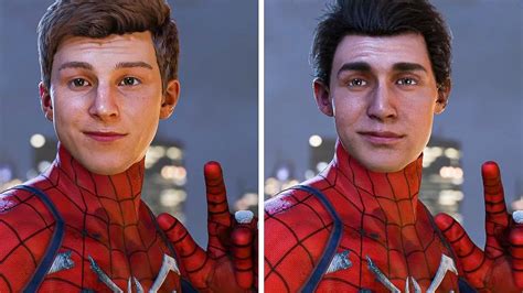 Marvels Spider Man Miles Morales Old Peter Face Vs New Peter Face