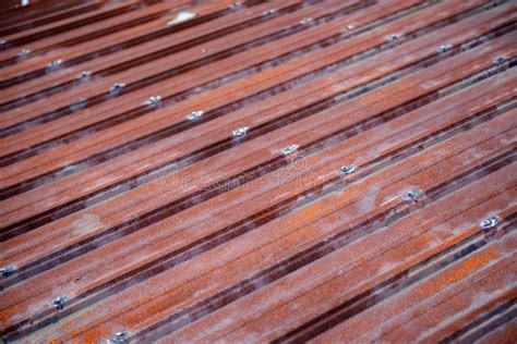 Old Corrugated Rusty Roof Stock Image Image Of Metal 98637671