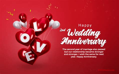 2nd Anniversary Wishes Messages And Quotes Wishes4lover
